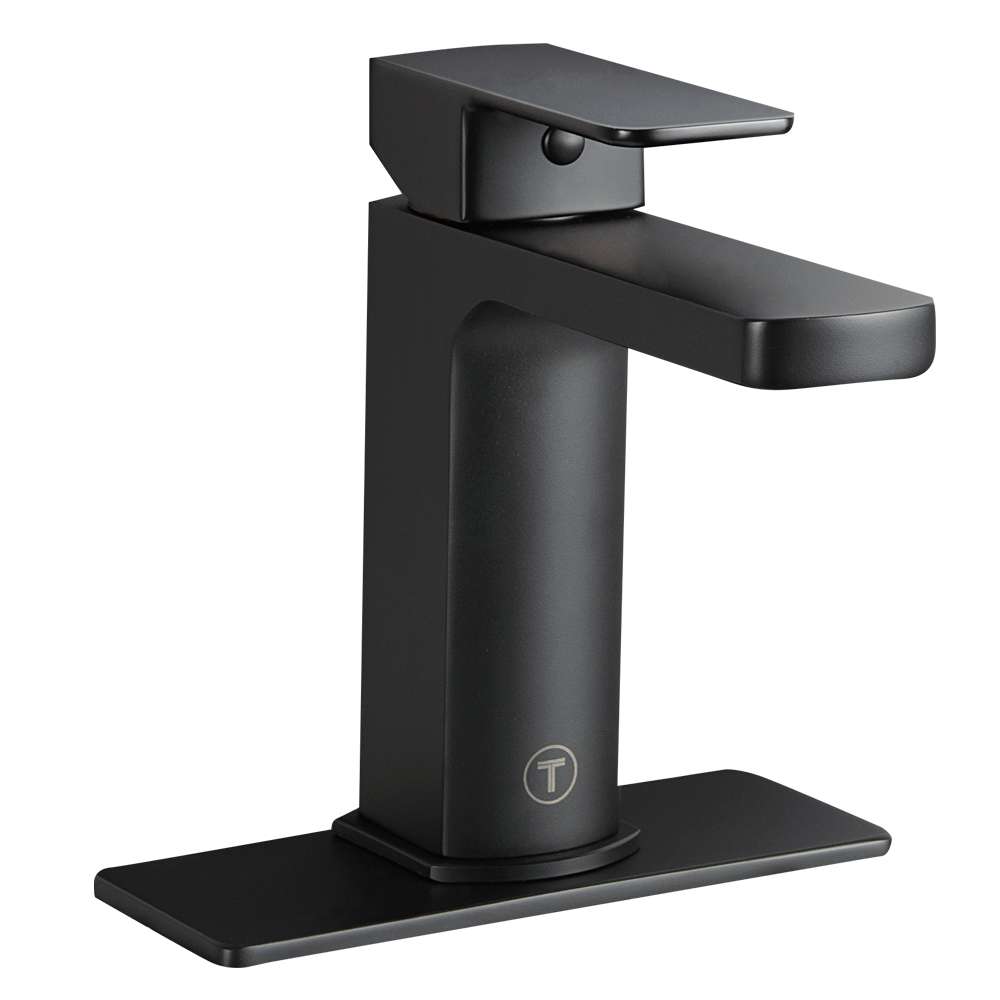 Robinet de lavabo 1 poignée Rinaldo noir TASSILI SUPRA