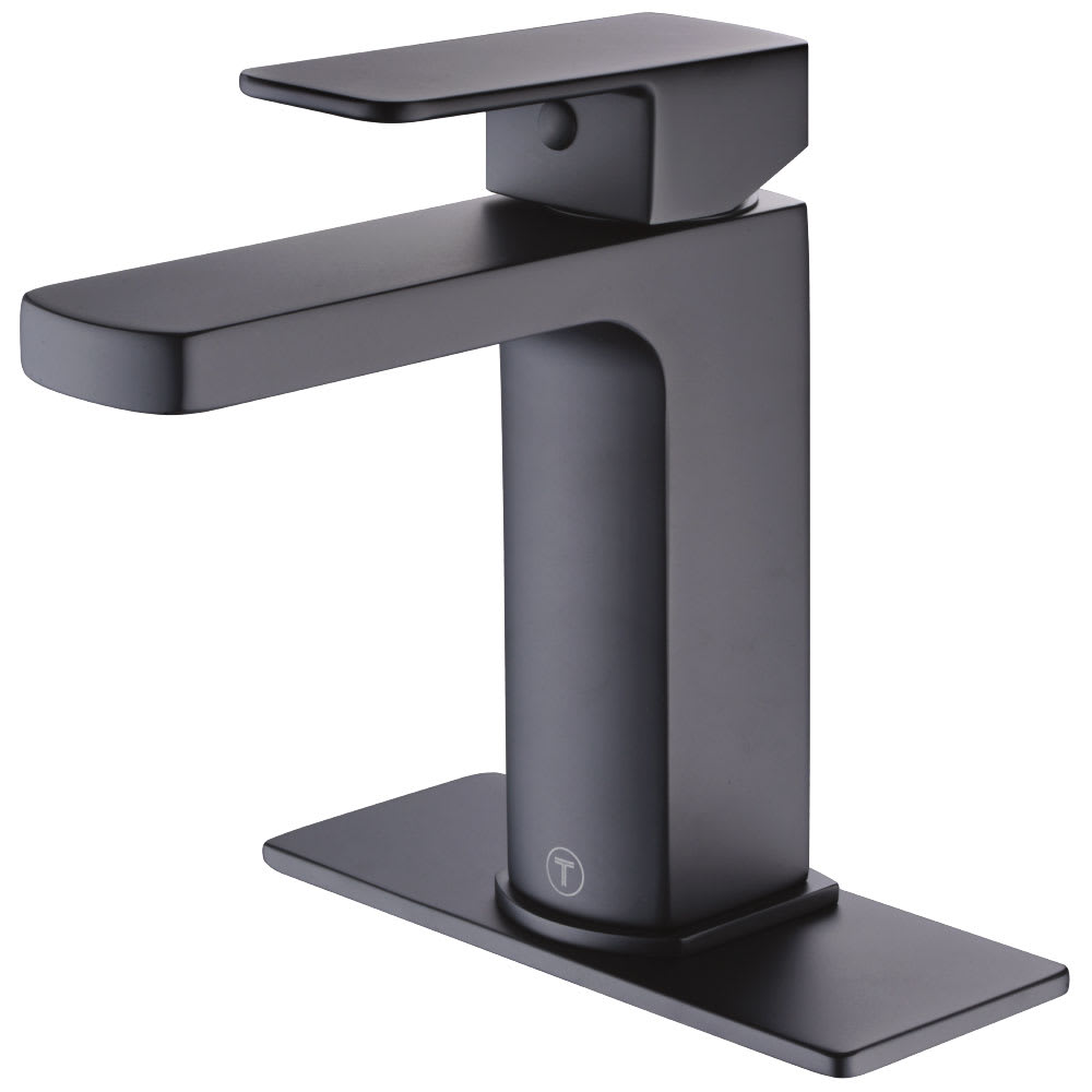 Robinet de lavabo 1 poignée Rinaldo noir TASSILI SUPRA