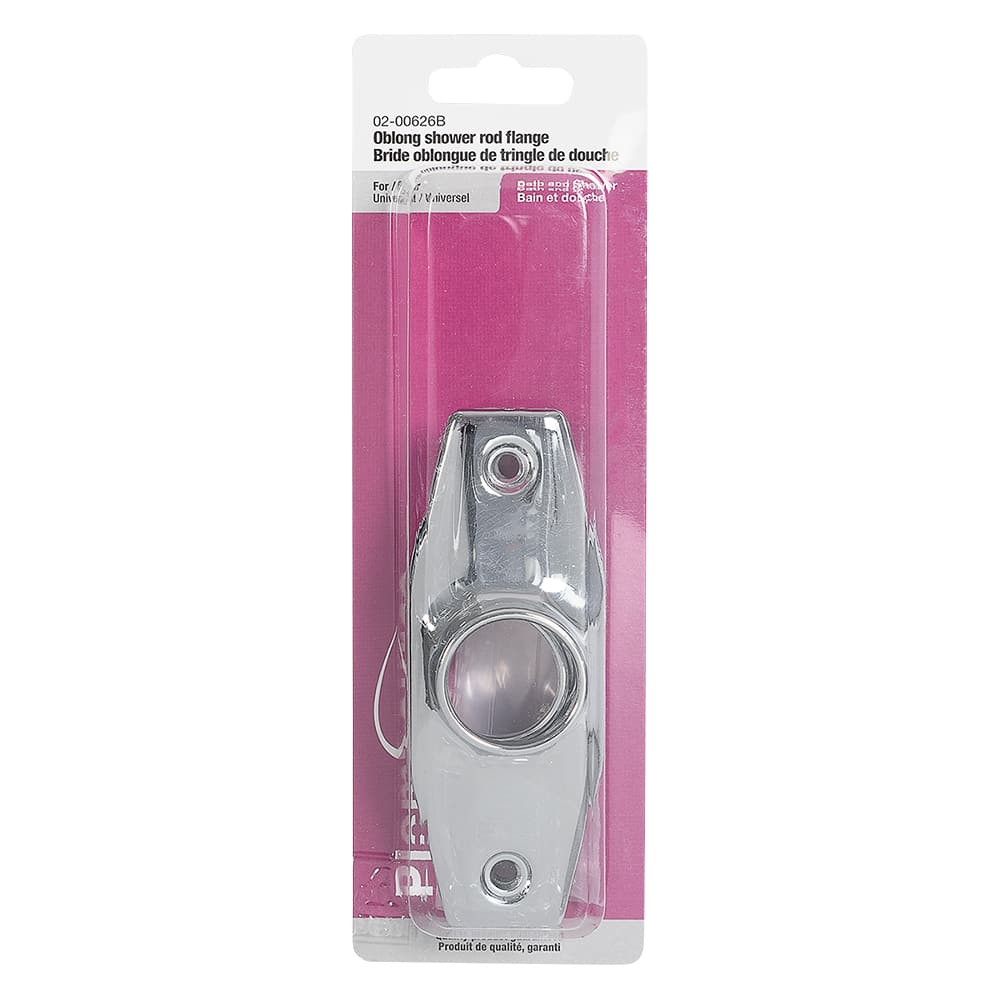 Supports pour tringle à rideau de douche chrome Pqt/2