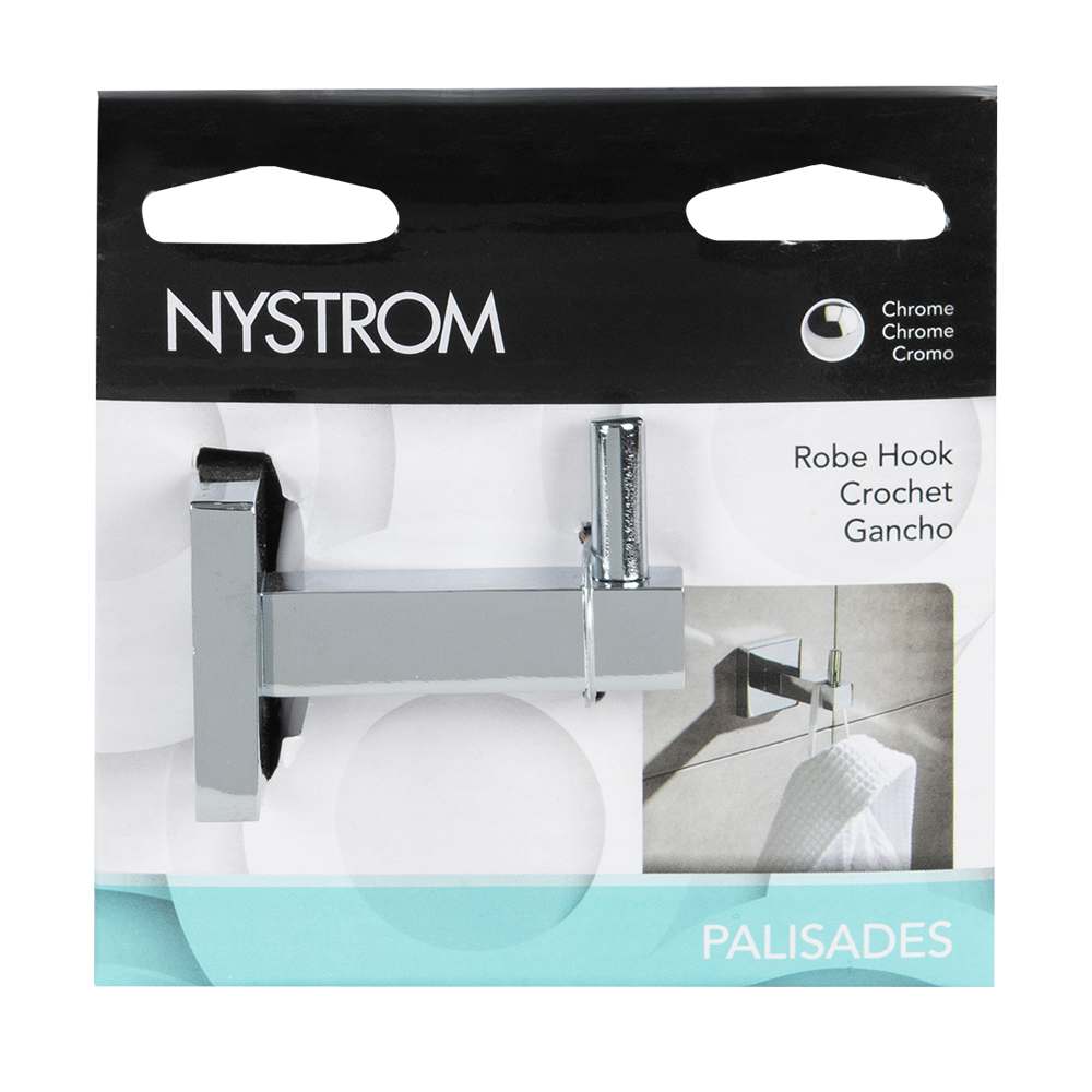 Crochet à vêtements Palisades chrome