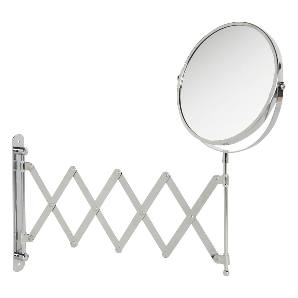 Miroir mural extensible de salle de bains chrome 6&nbsp;3/4 po