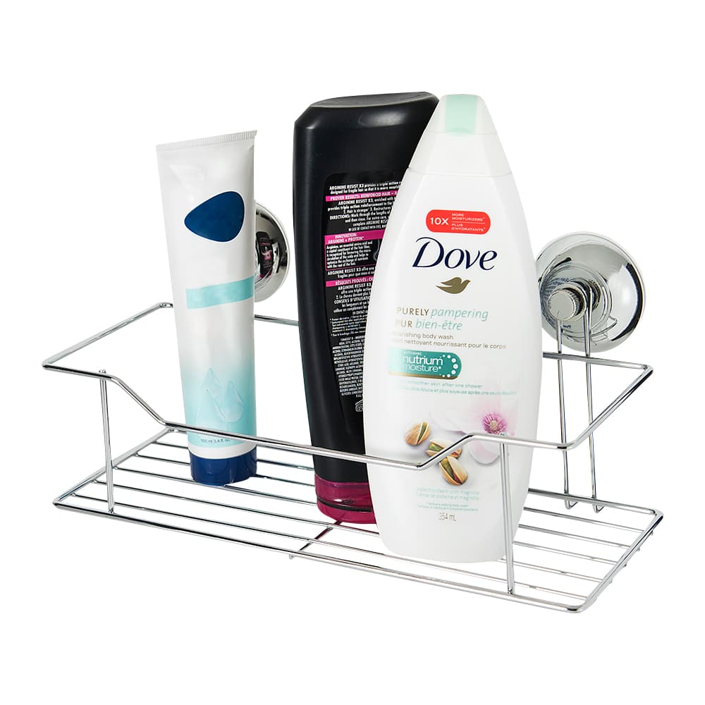 Suction Cup Shower Shelf Chrome