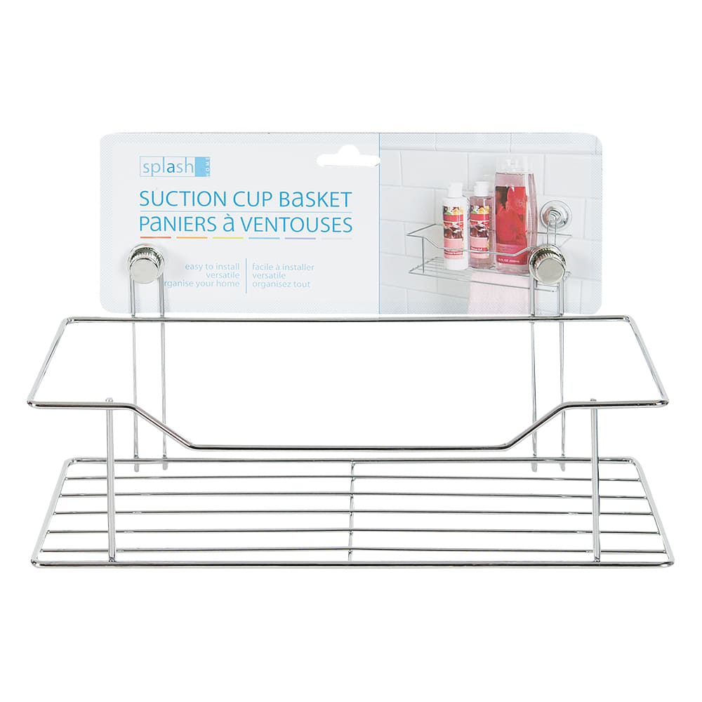 Suction Cup Shower Shelf Chrome