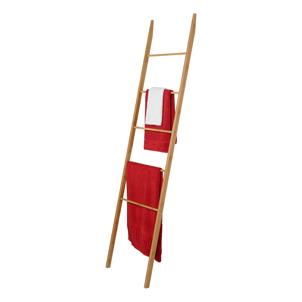 Bamboo Ladder Towel Rack