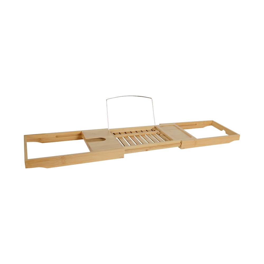 Bamboo Adjustable Bathtub Caddy