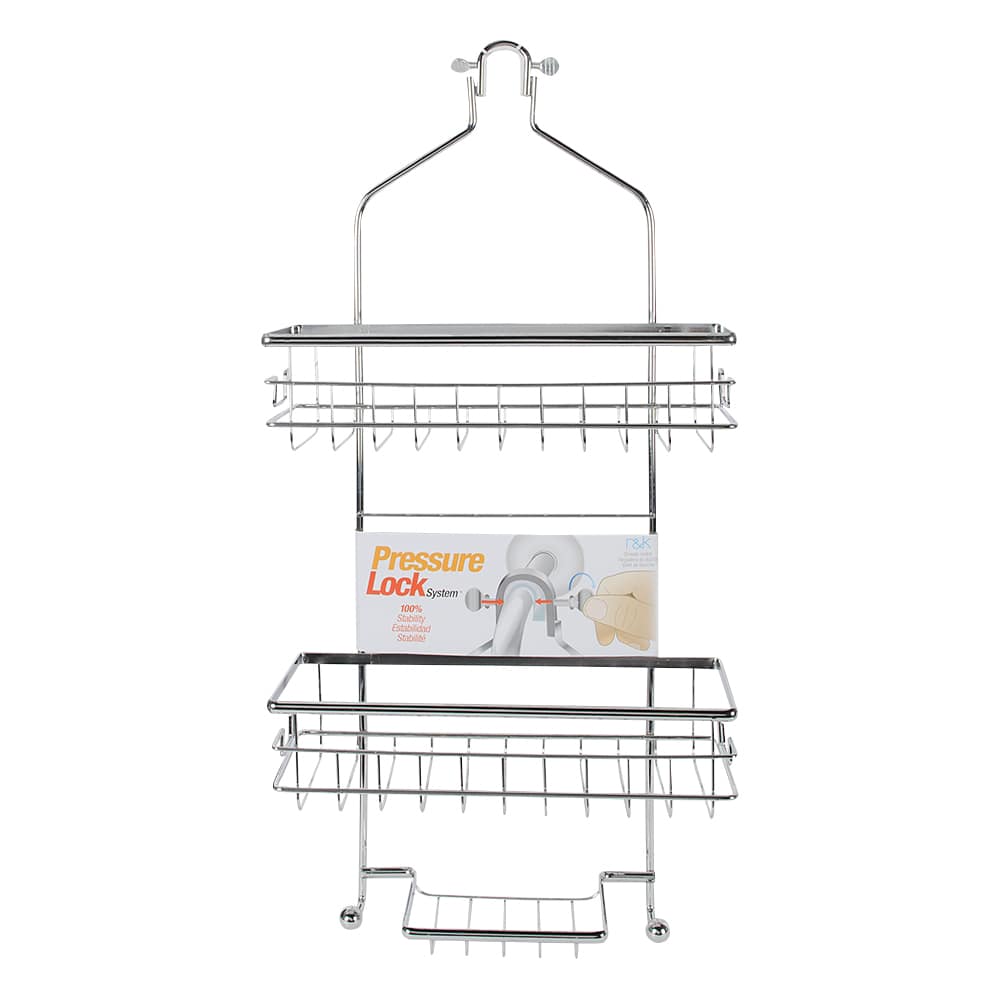 Valet de douche chrome