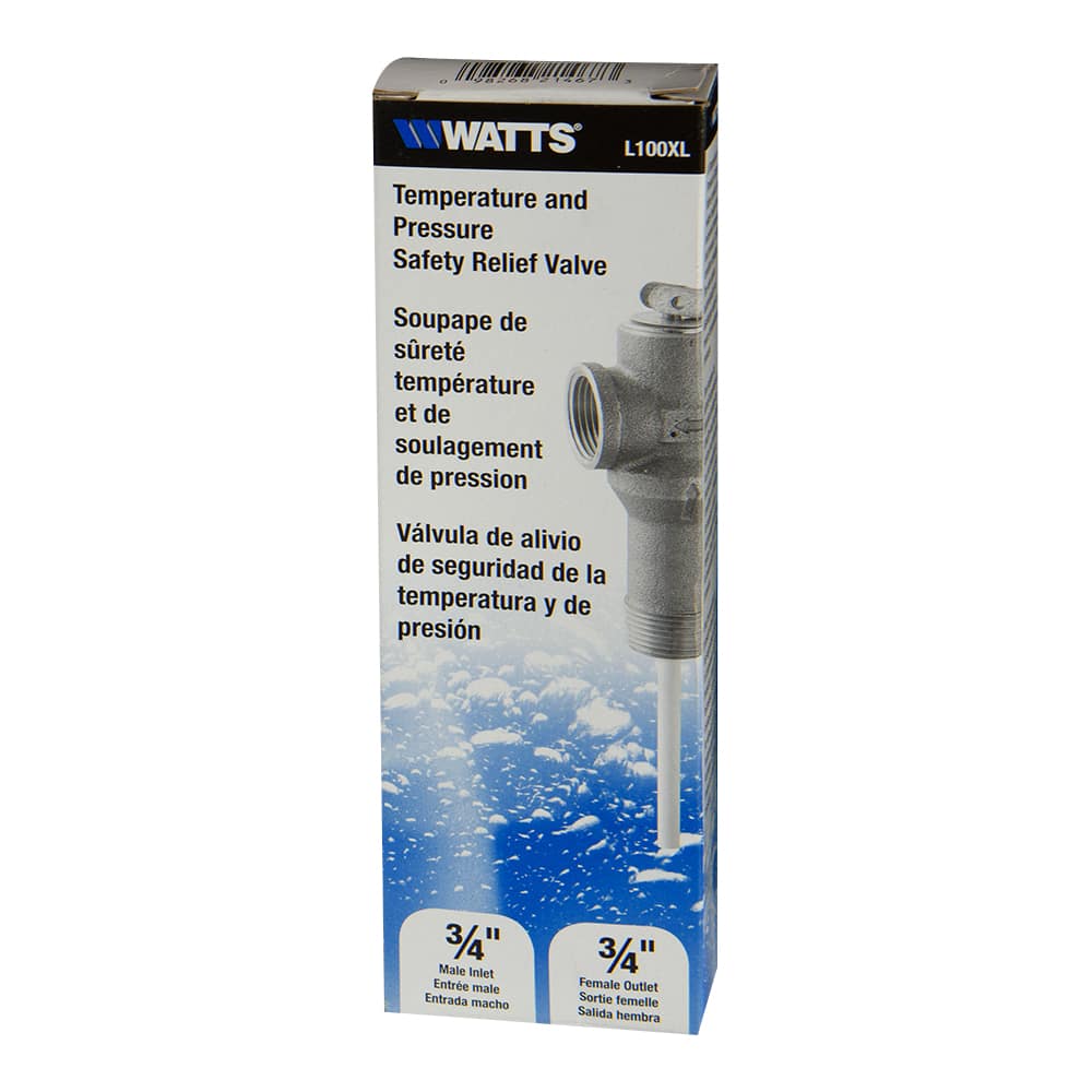 Soupape de sûreté à tige allongée pour chauffe-eau 3/4 po