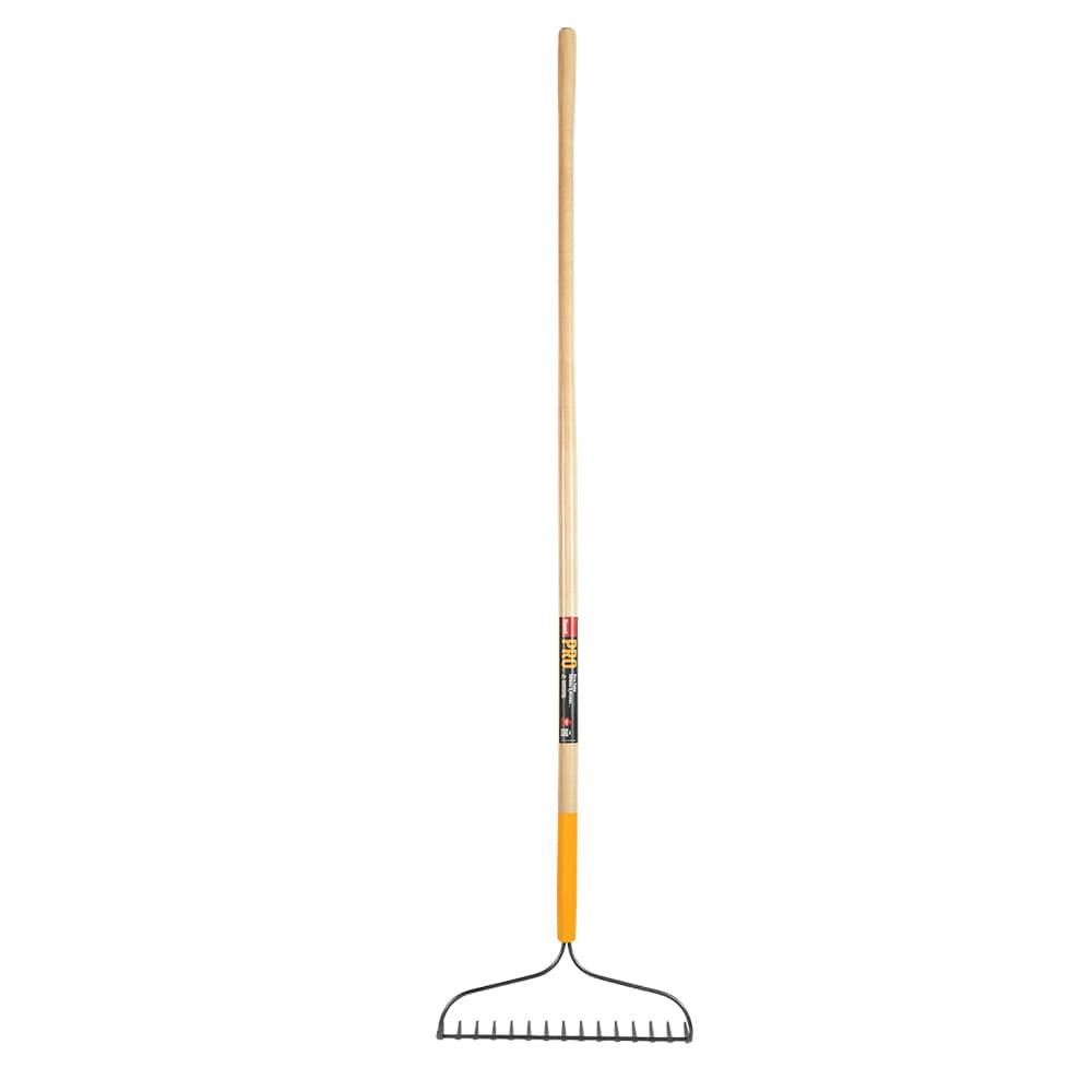 Râteau à arceau Pro en acier avec manche en bois 15 dents GARANT