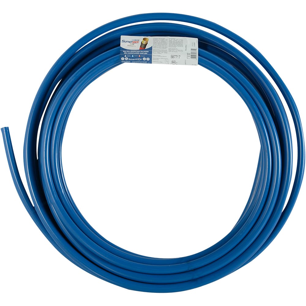 Tuyau PEX bleu 1 po x 100 pi en&nbsp;rouleau