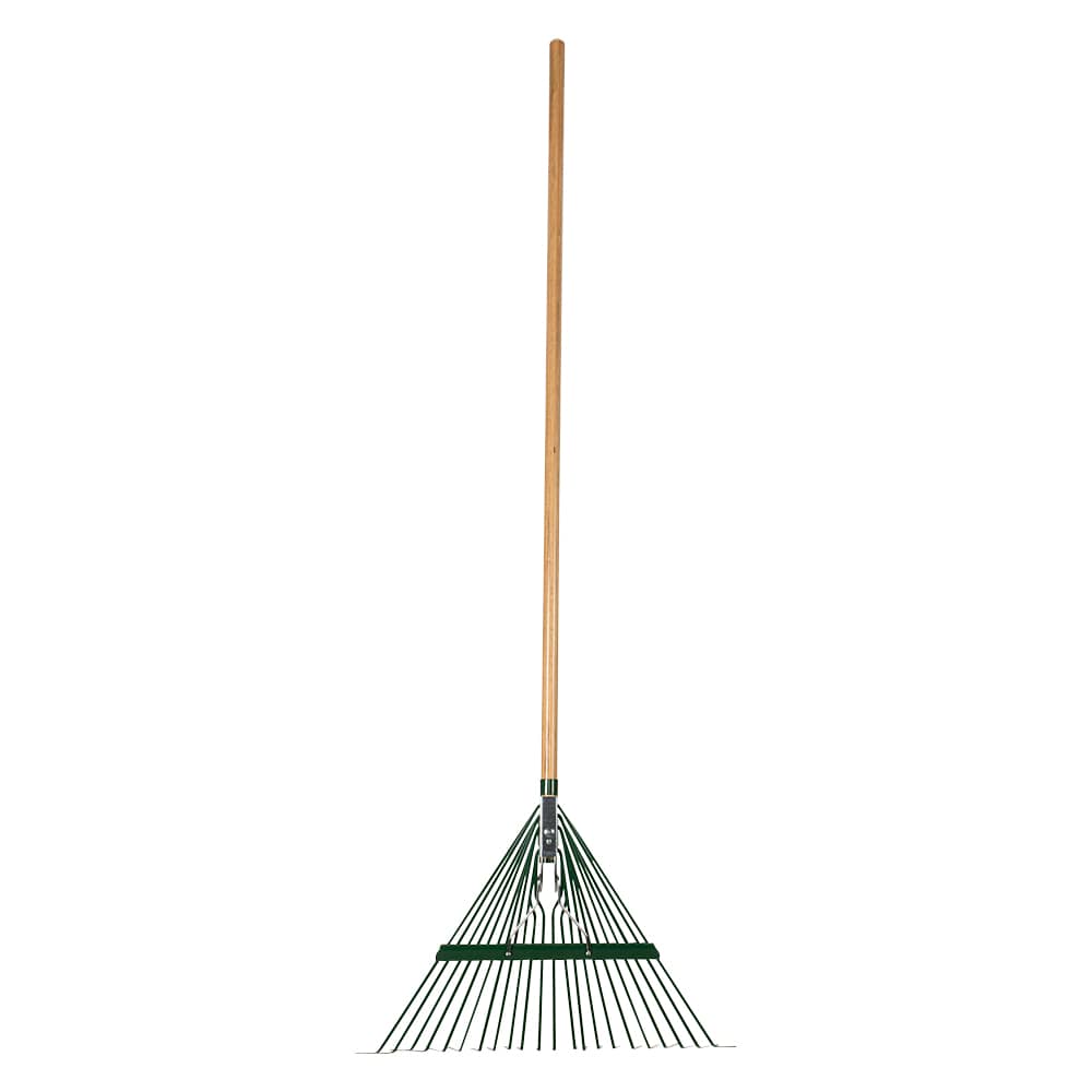 Steel Leaf Rake with Wooden Handle 22 in.