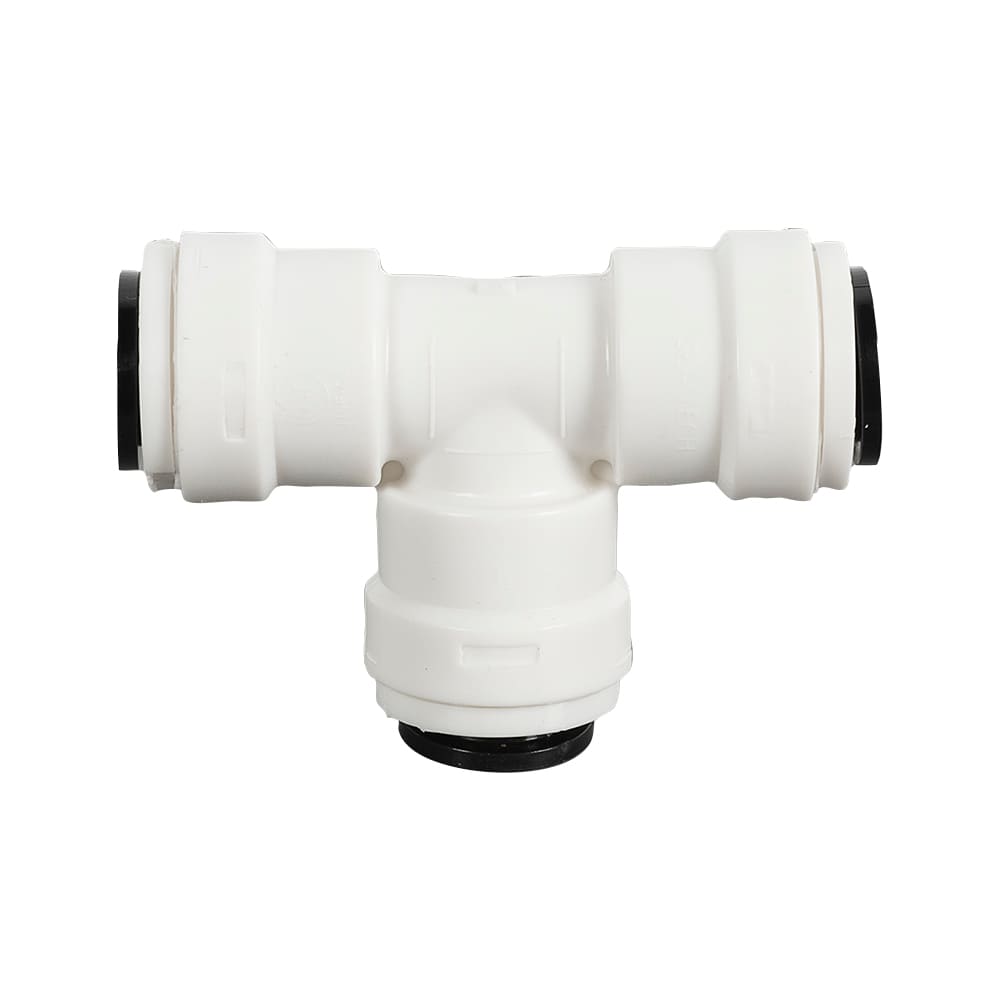 Raccord en Té pour tuyau de vinyle Quick-Connect 3/8 po O.D. x 3/8 po O.D.