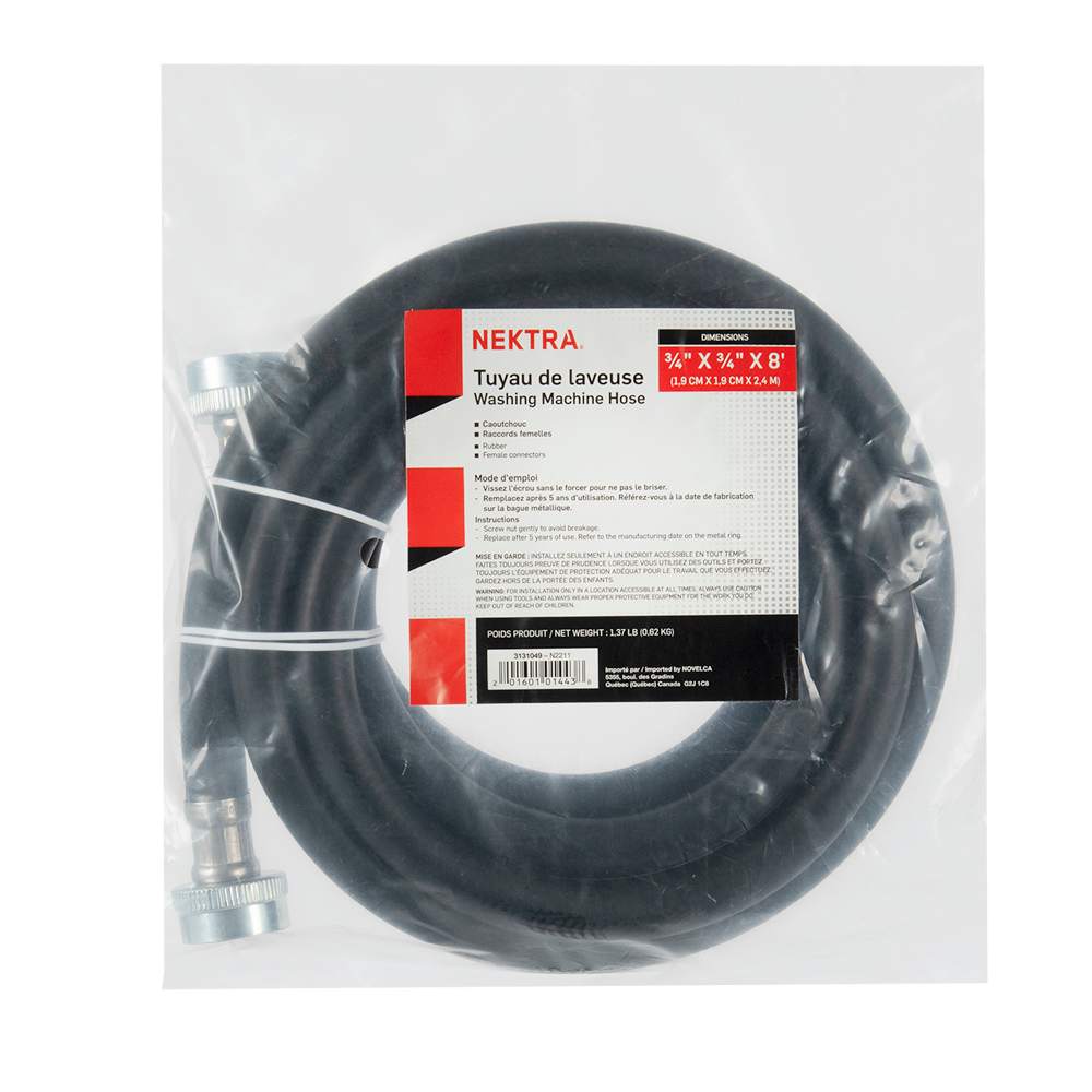 NEKTRA Washing Machine Hose 8 ft.