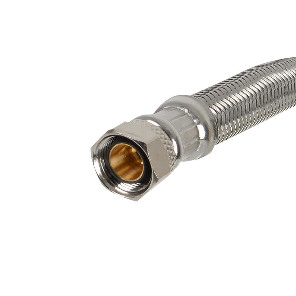 Connecteur tressé pour robinet 1/2&nbsp;po&nbsp;x&nbsp;3/8&nbsp;po x 24&nbsp;po NEKTRA