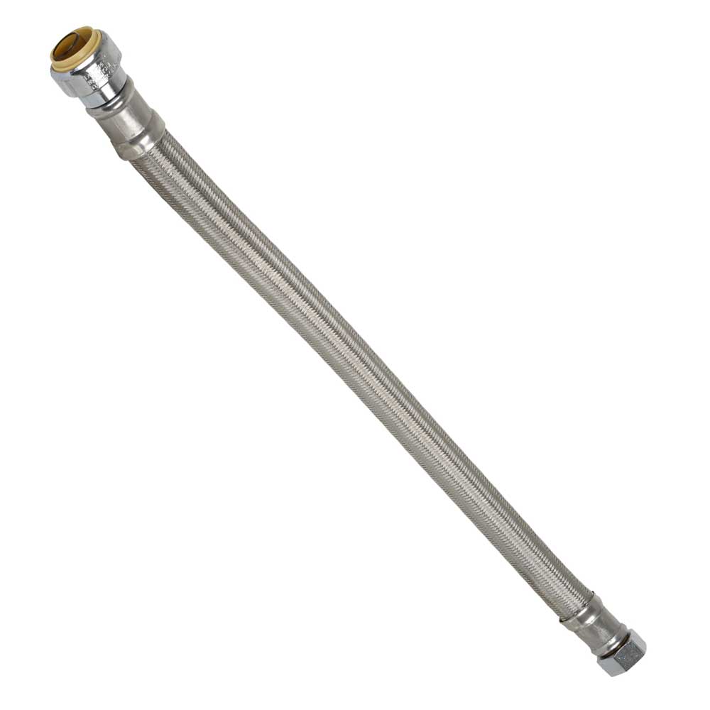 Connecteur tressé pour chauffe-eau 3/4&nbsp;po&nbsp;FPT&nbsp;x&nbsp;3/4&nbsp;po&nbsp;RAP x 18&nbsp;po NEKTRA