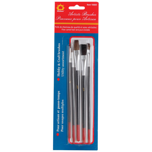 RICHARD Set of 5 Artist Brushes Mixed Bristles