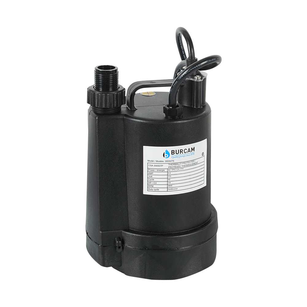 Pompe utilitaire submersible 1/4 c.v.