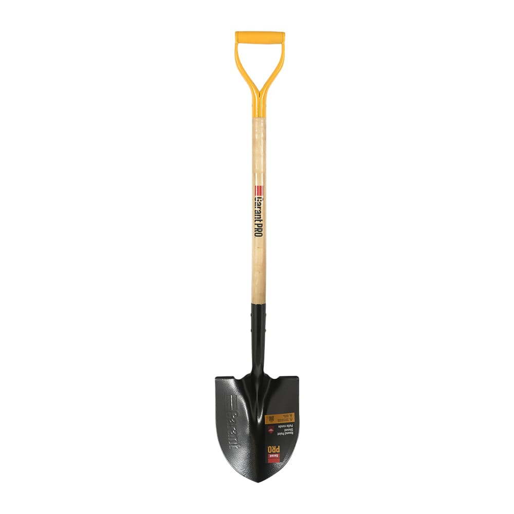 GARANT Pro Round Hardened Steel Shovel with Wooden Handle 48 in.