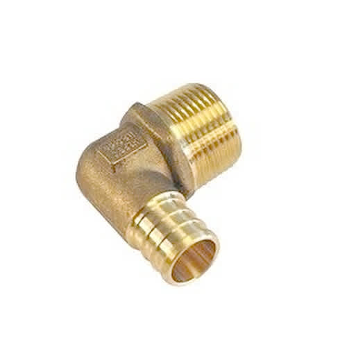 Coude 90° PEX 1/2 po x 1/2 po M fileté