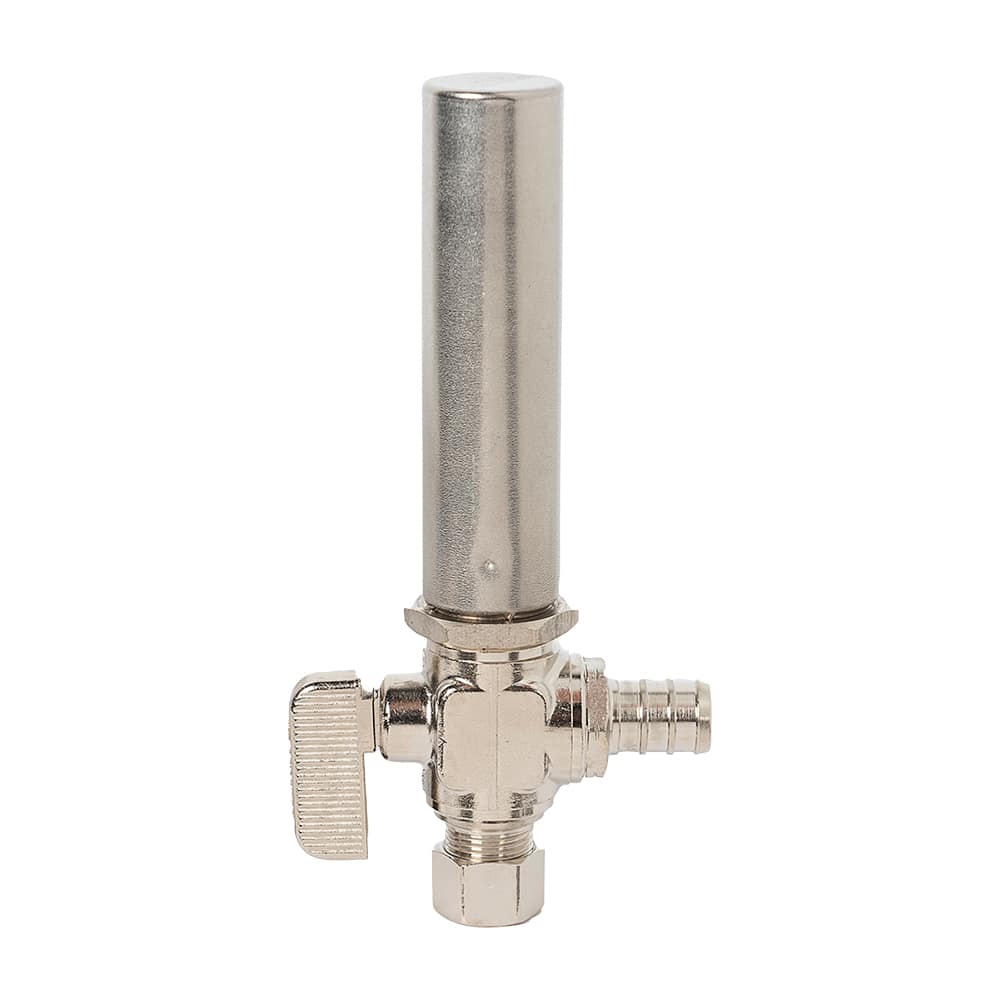 Robinet coudé antibélier PEX 1/2&nbsp;po&nbsp;x&nbsp;3/8&nbsp;po compression