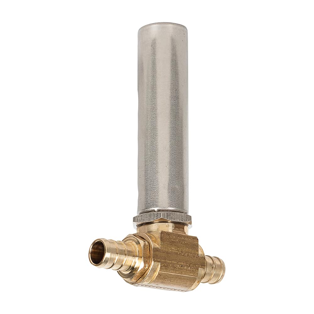 Raccord droit antibélier PEX 1/2 po x 1/2 po