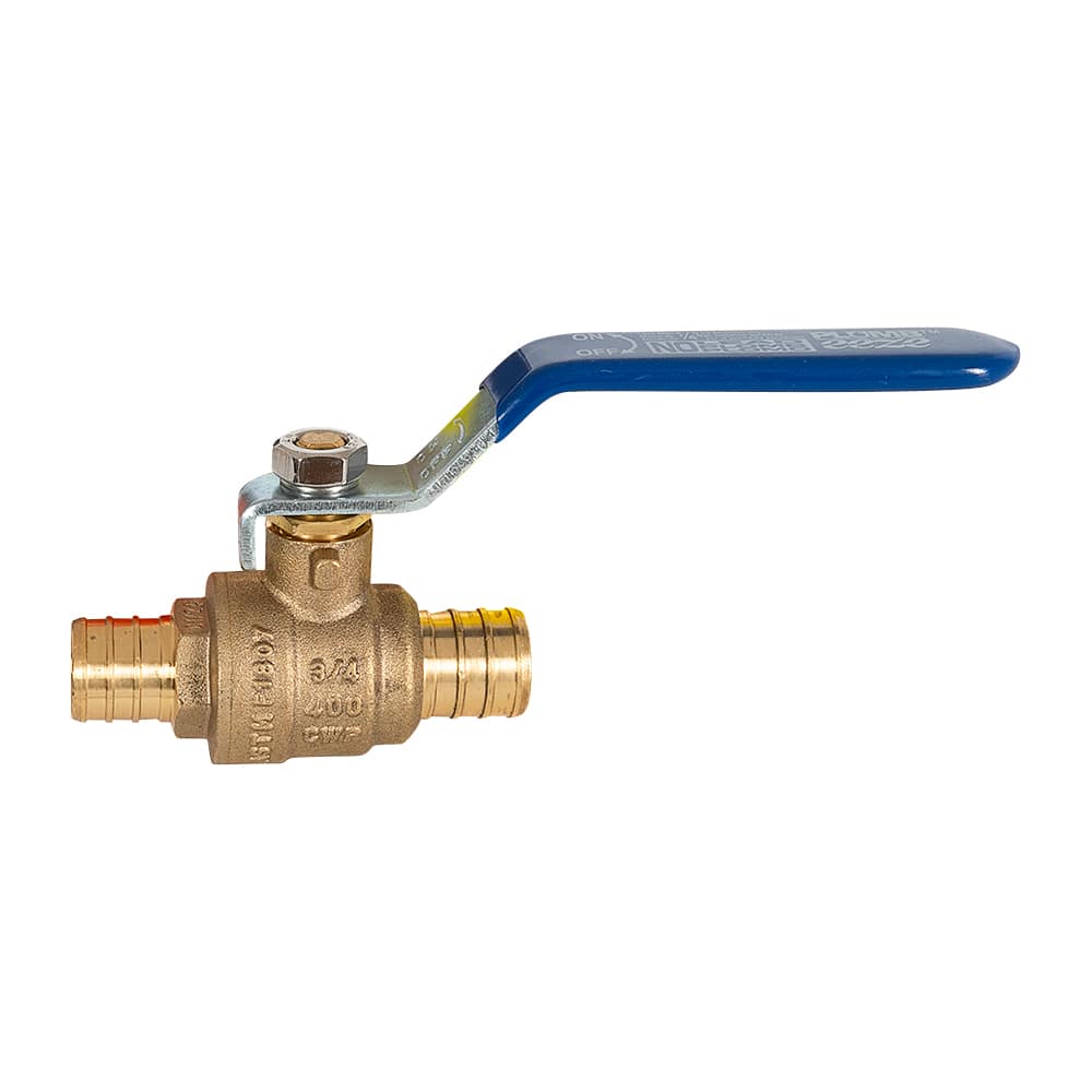 Robinet droit PEX 3/4 po x 3/4 po