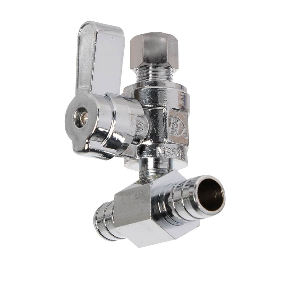 Robinet en Té PEX 1/2 po x 1/4 po compression