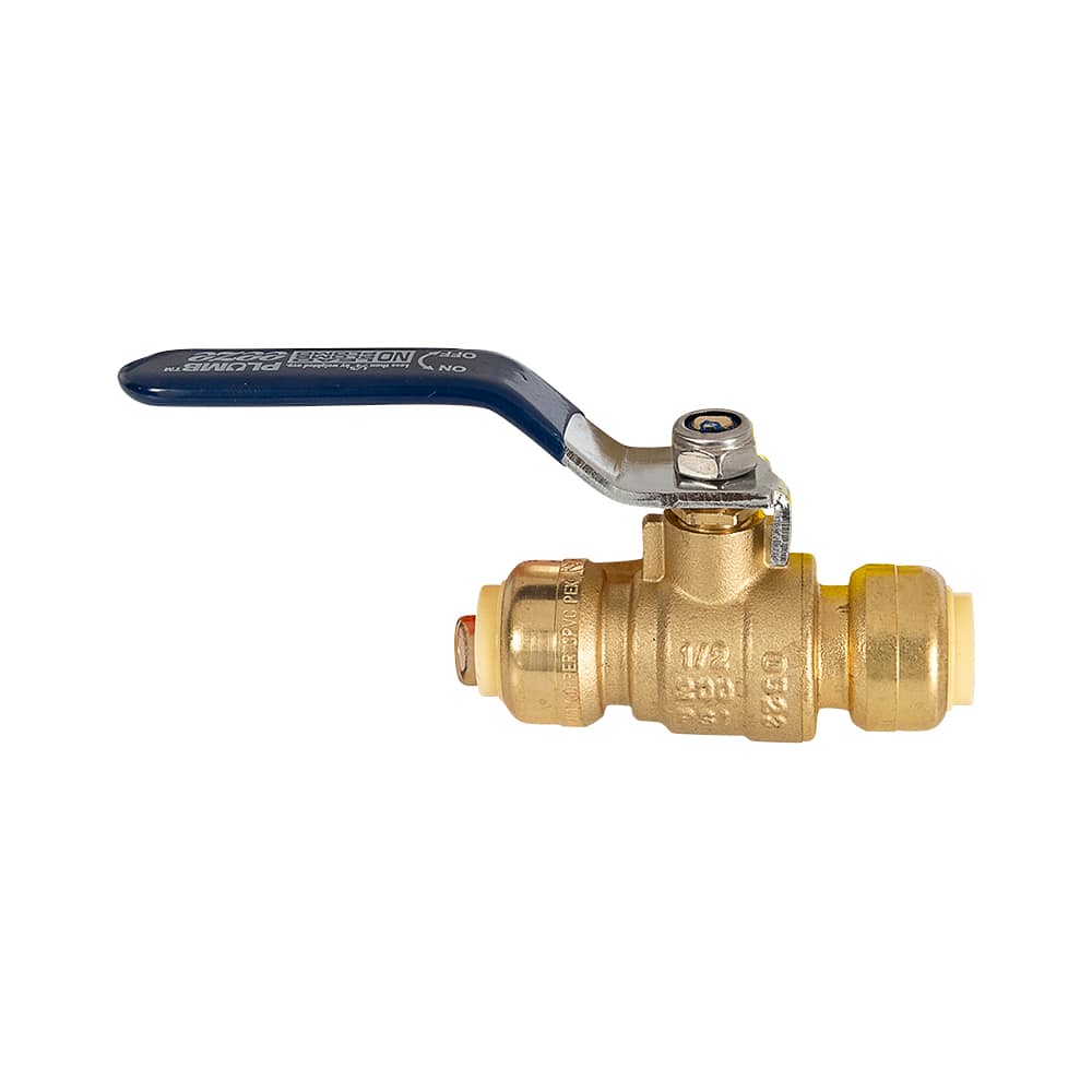 Robinet à bille Easy-Grip Push 1/2&nbsp;po&nbsp;x&nbsp;1/2&nbsp;po