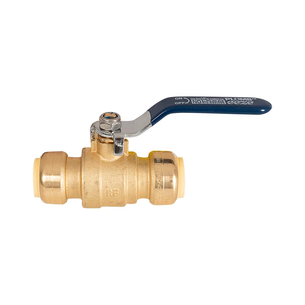 Robinet à bille Easy-Grip Push 3/4 po x 3/4 po