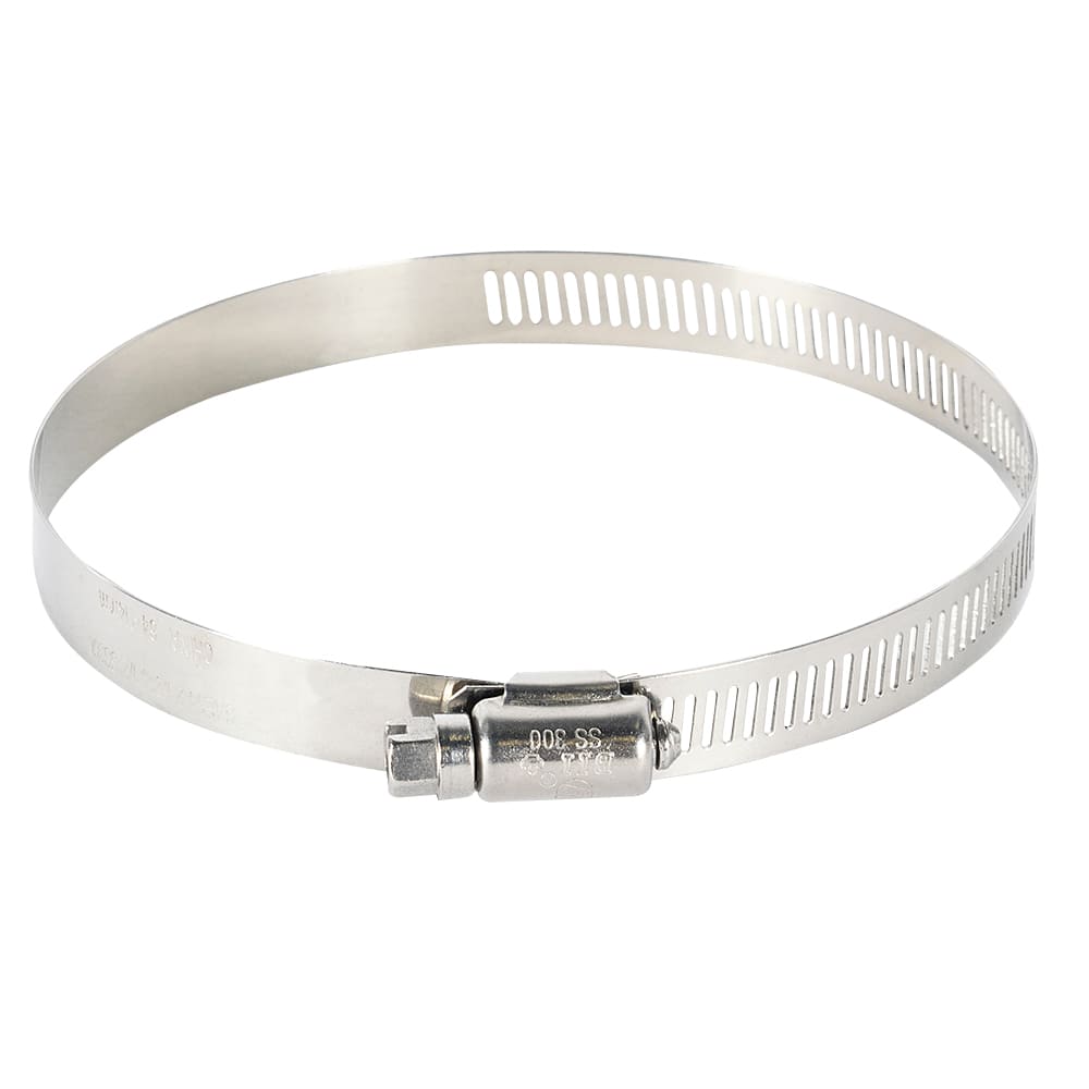 Collier de serrage tout inox 2 3/4 po à 3 3/4 po