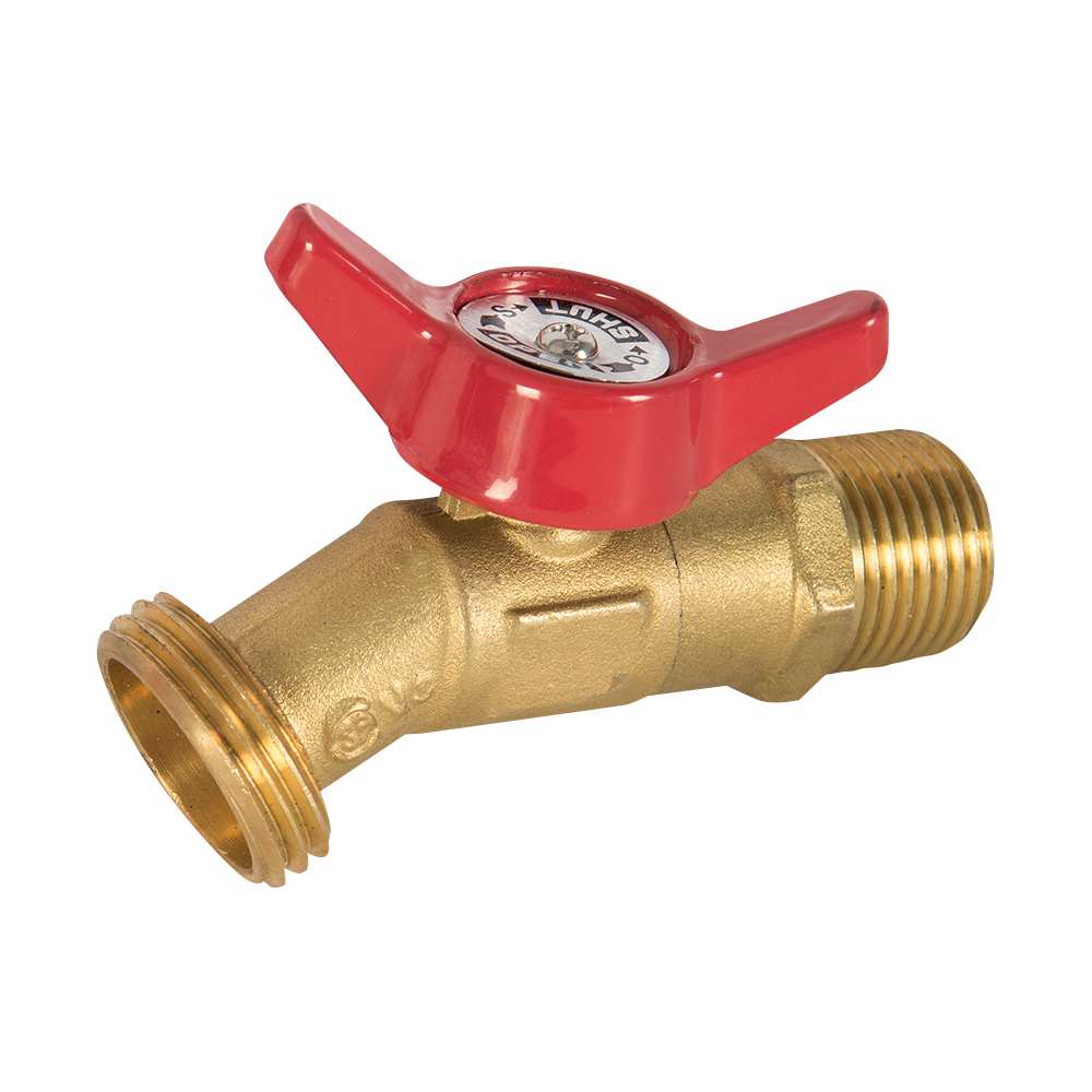 Robinet en laiton 1/2 po MPT x boyau