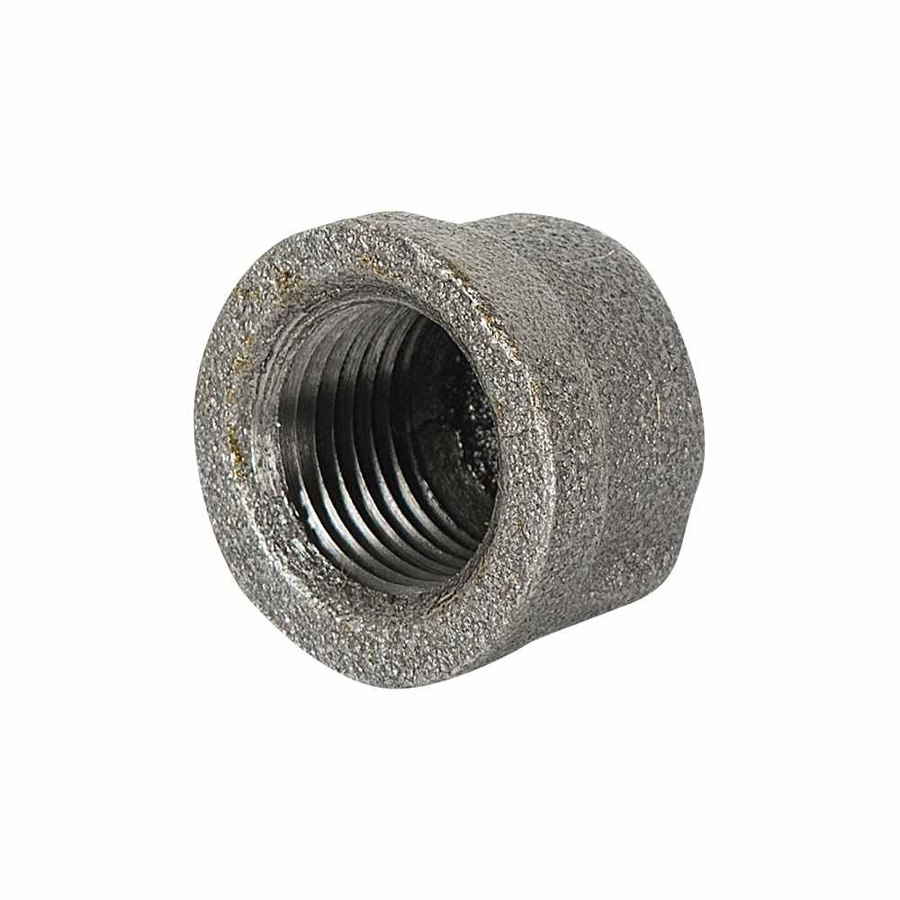 Capuchon femelle en acier noir 1/2&nbsp;po