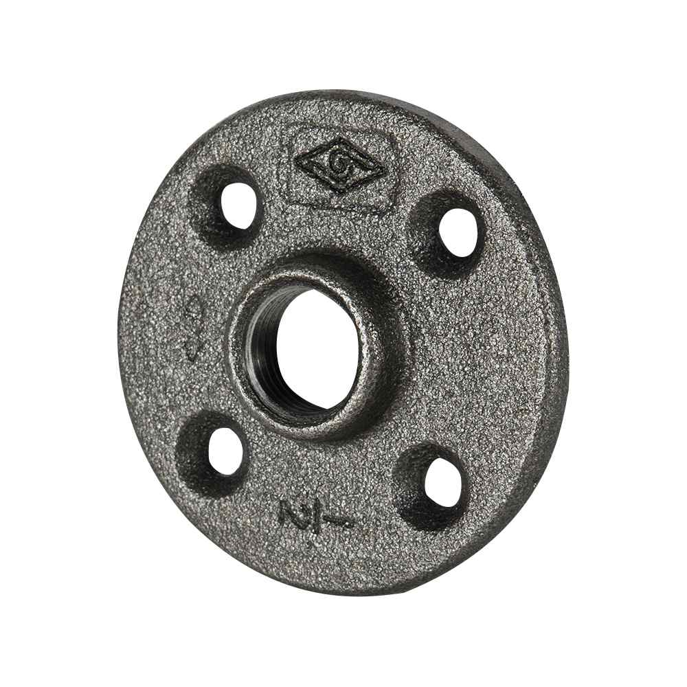 Black Steel Female Floor Flange 1/2&nbsp;in.