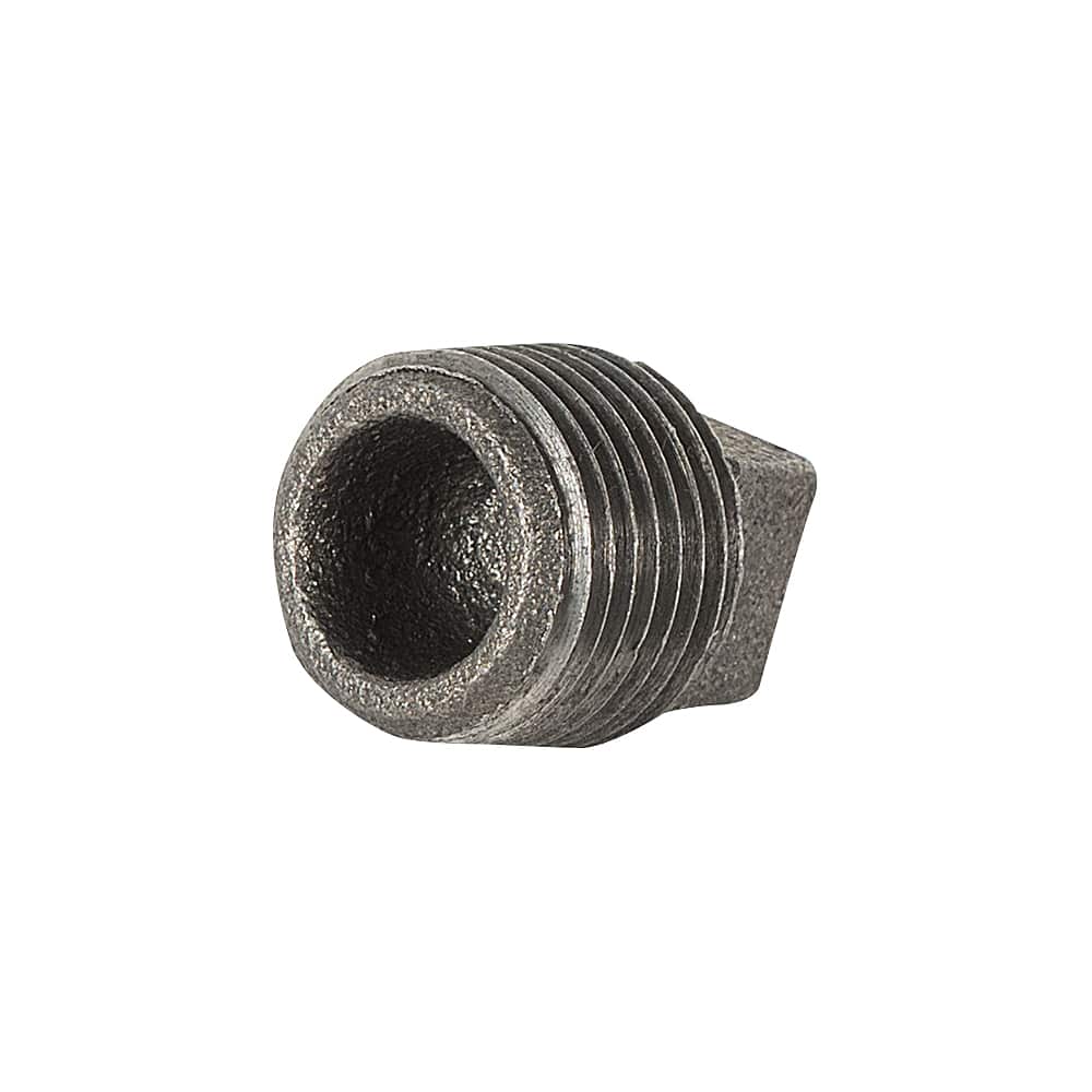 Black Steel Male Plug 1/2&nbsp;in.
