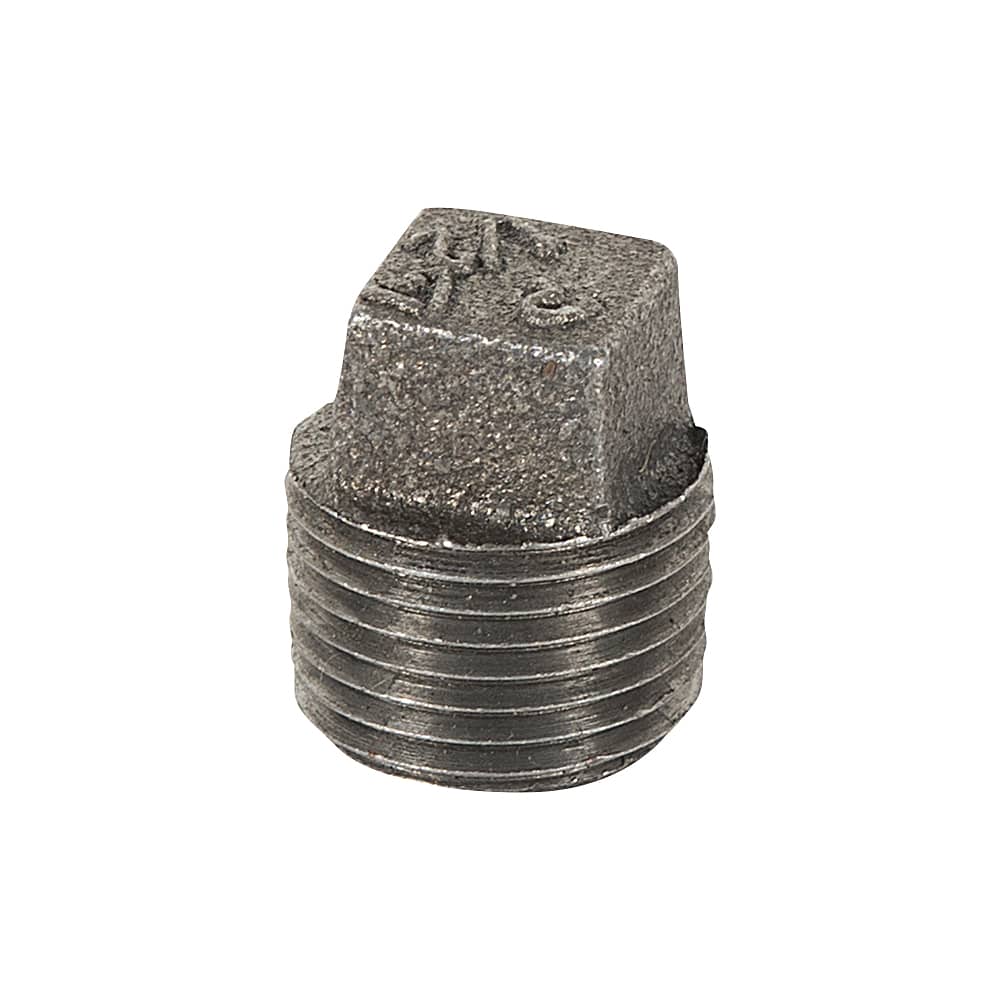 Black Steel Male Plug 1/2&nbsp;in.