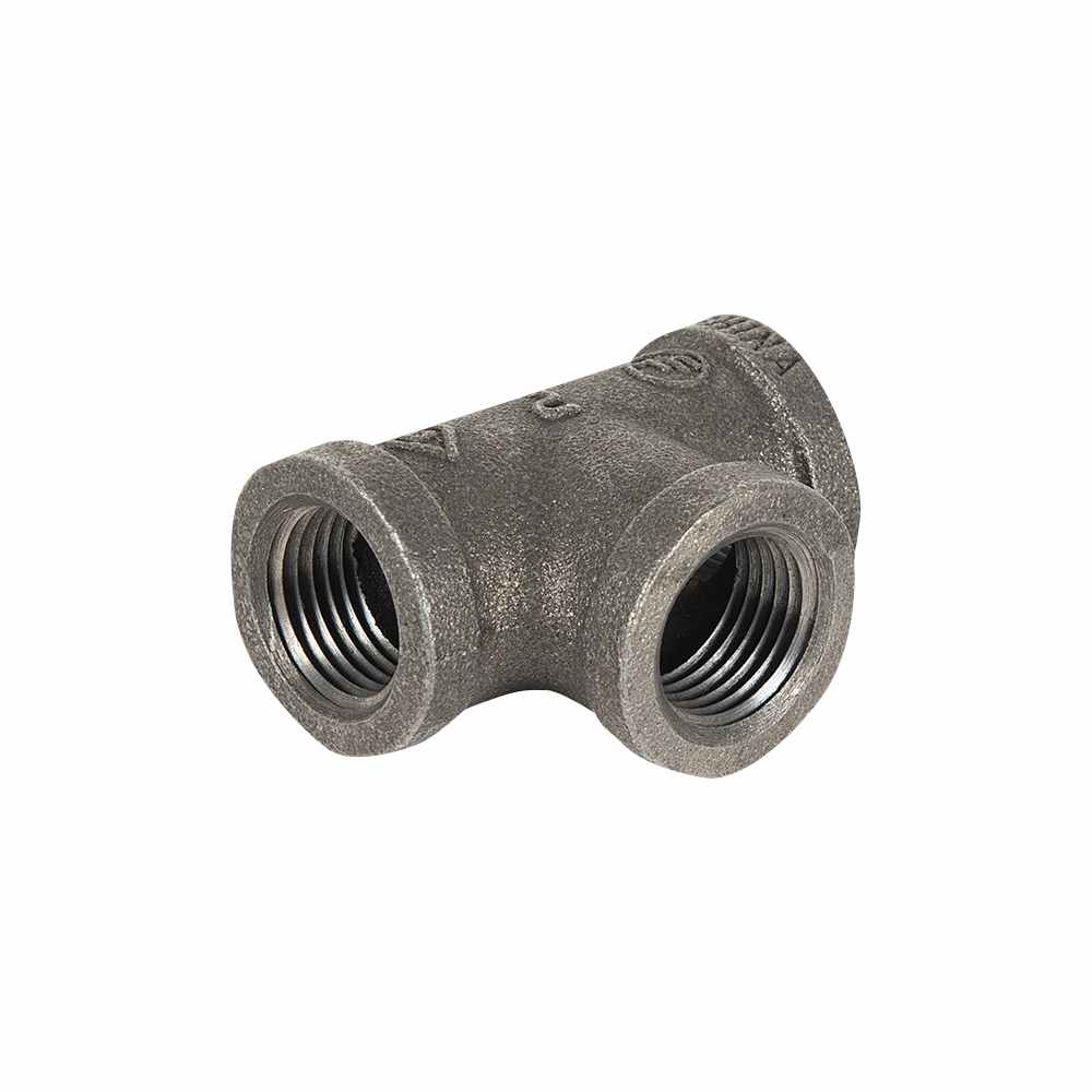Black Steel Tee Fitting 1/2&nbsp;in. (FxFxF)