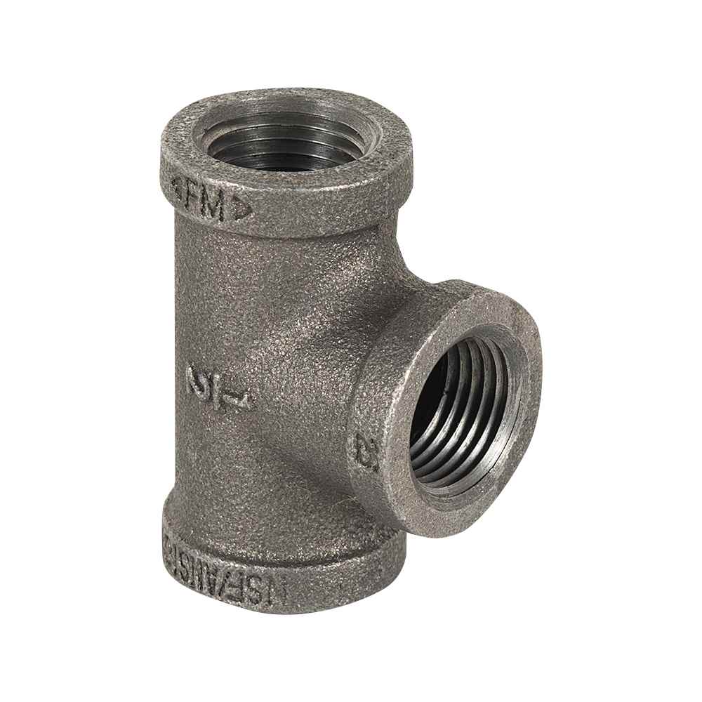 Black Steel Tee Fitting 1/2&nbsp;in. (FxFxF)