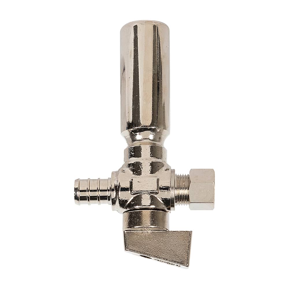 Robinet droit antibélier PEX 1/2 po x 3/8 po compression