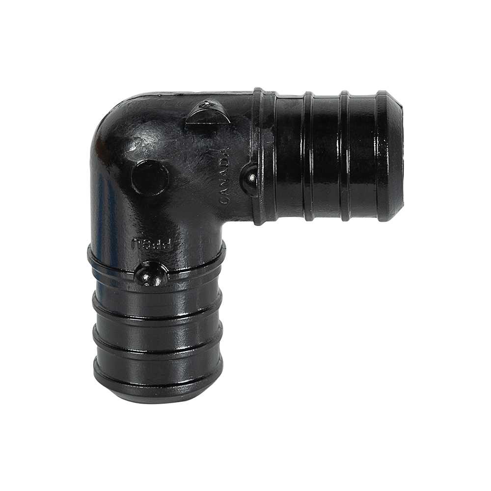 Coude 90° en poly PEX 3/4&nbsp;po&nbsp;x&nbsp;3/4&nbsp;po&nbsp;Pqt/25