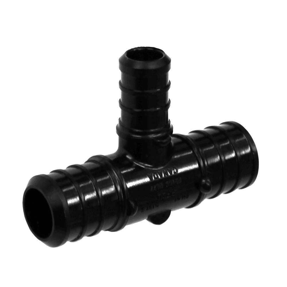Raccord en Té en poly PEX 3/4 po x 3/4 po x 1/2 po