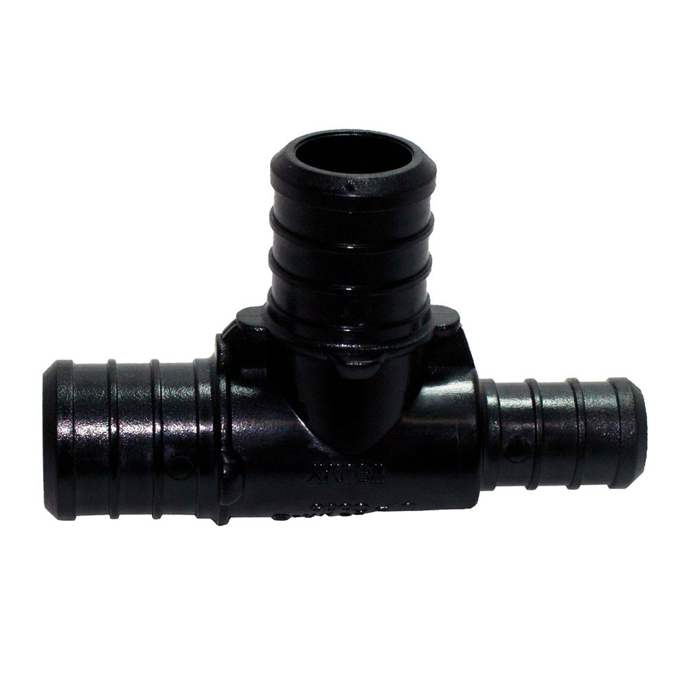 Raccord en Té en poly PEX 3/4 po x 1/2 po x 3/4 po