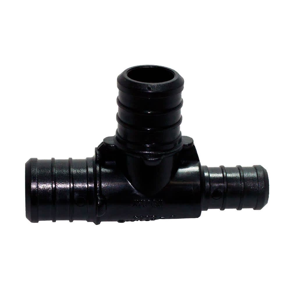 Raccord en Té en poly PEX 3/4 po x 1/2 po x 3/4 po