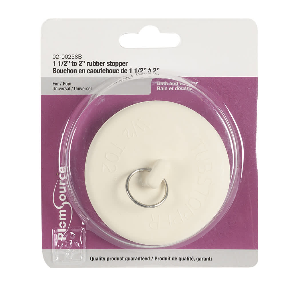 Bouchon de baignoire 1&nbsp;1/2&nbsp;po&nbsp;à&nbsp;2&nbsp;po