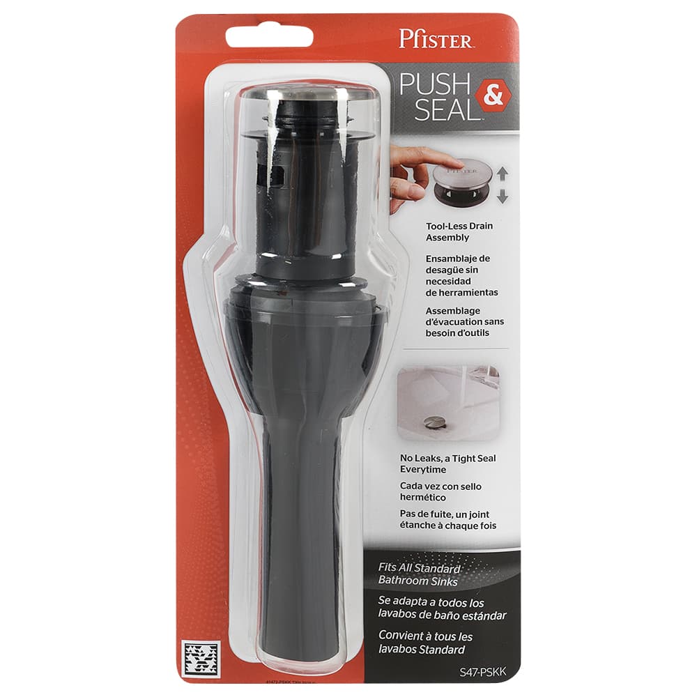Push&Seal Pop-Out Plug Brushed Nickel