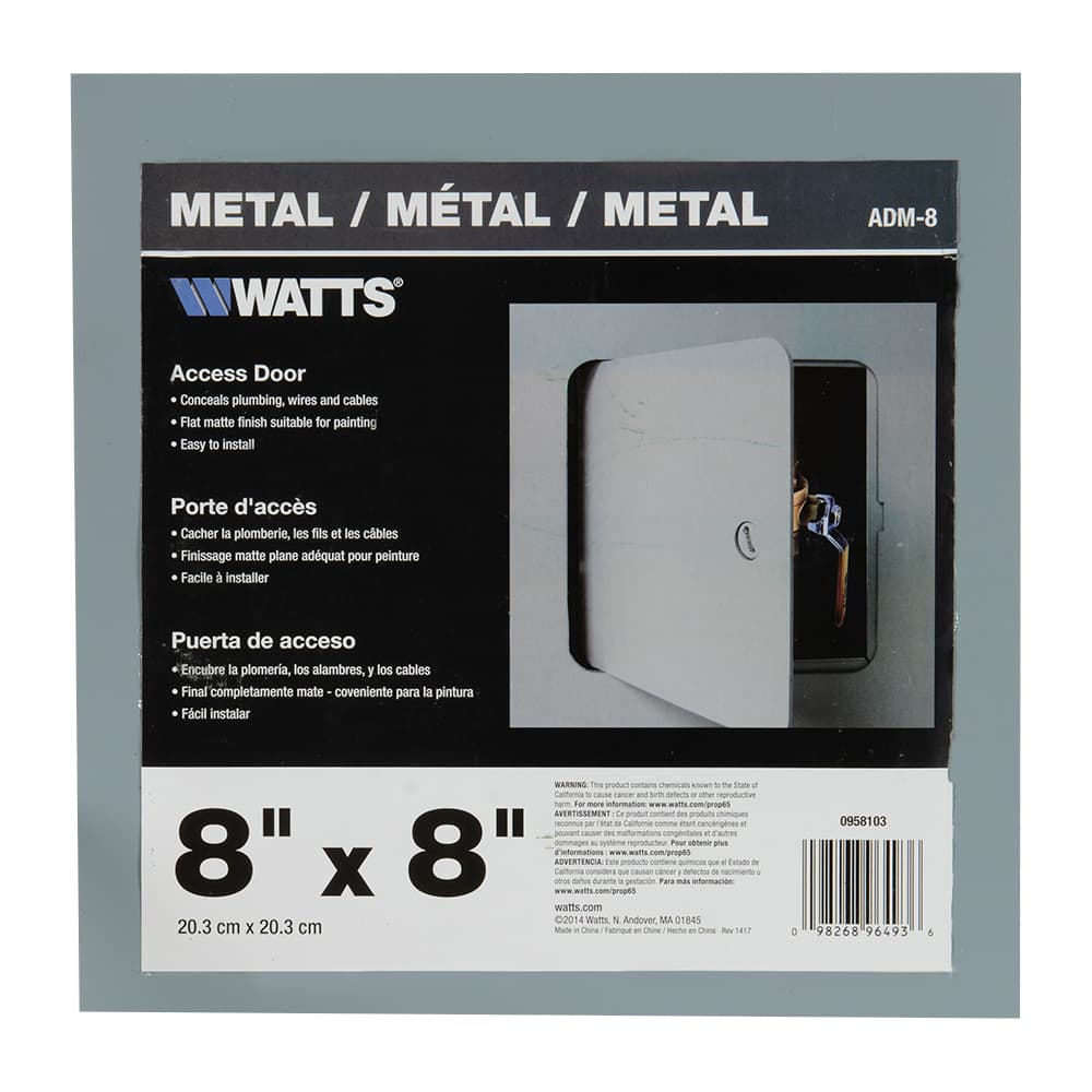 Panneau d'accès 8 po x 8 po