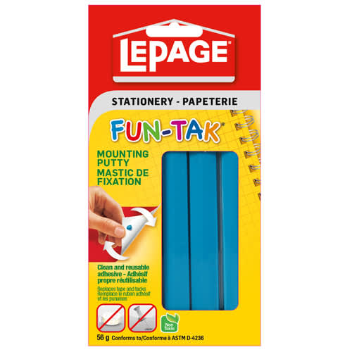 Mastic de fixation Fun-Tak bleu 56 g