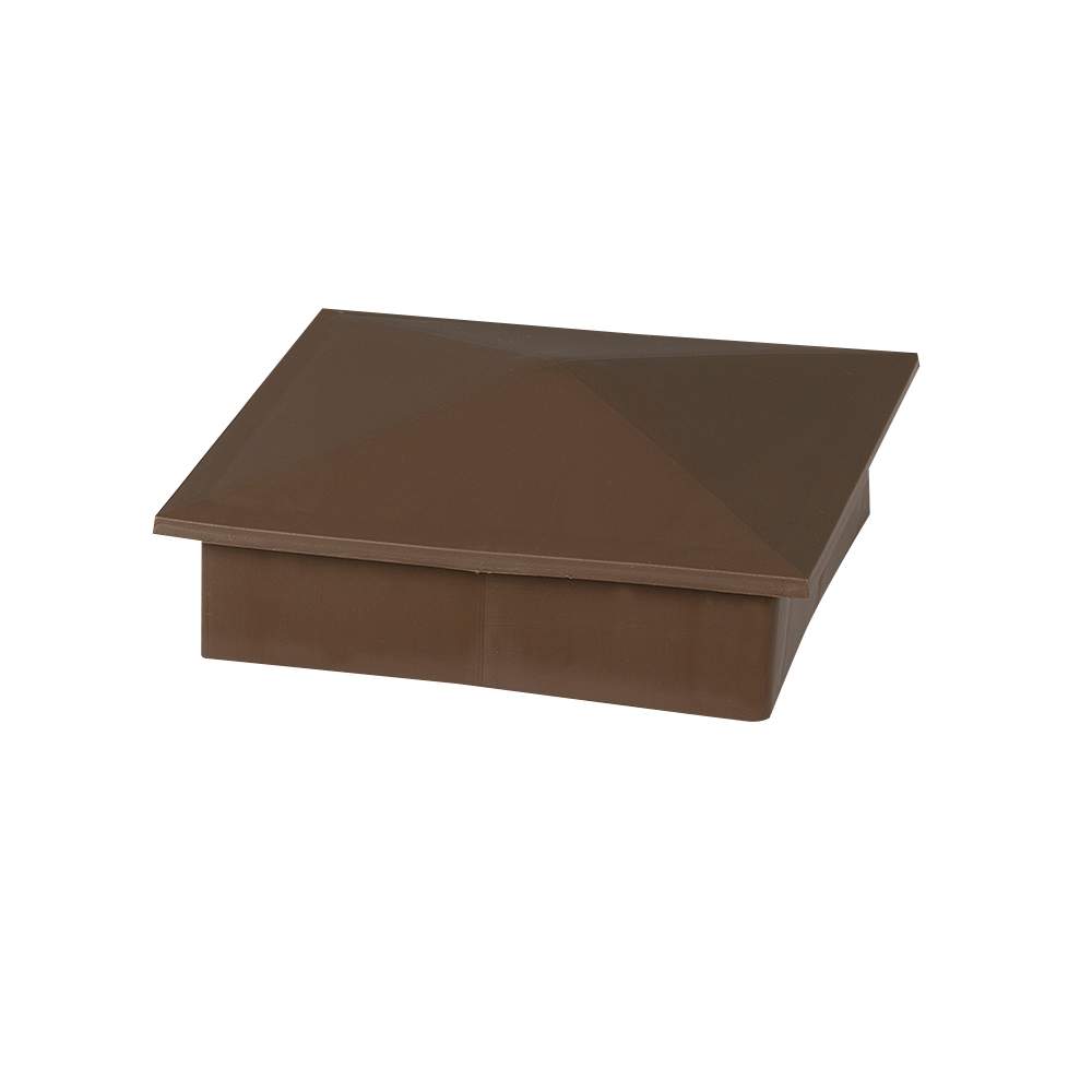 Capuchon de clôture 4 po x 4 po brun