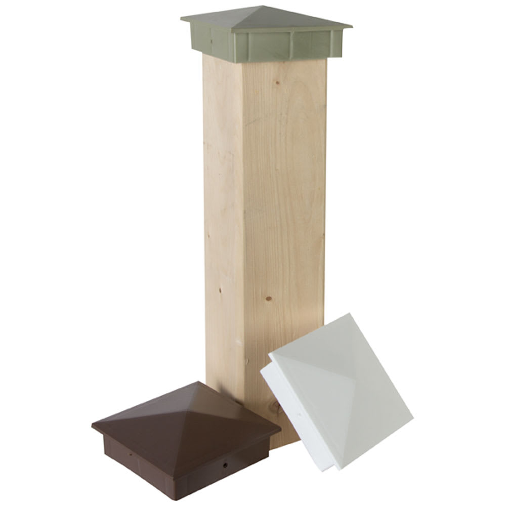 Capuchon de clôture 4 po x 4 po brun