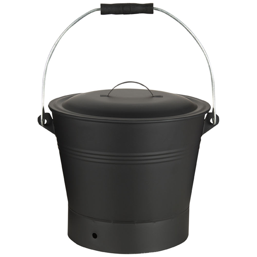 Seau à cendres avec couvercle 10&nbsp;5/8&nbsp;po