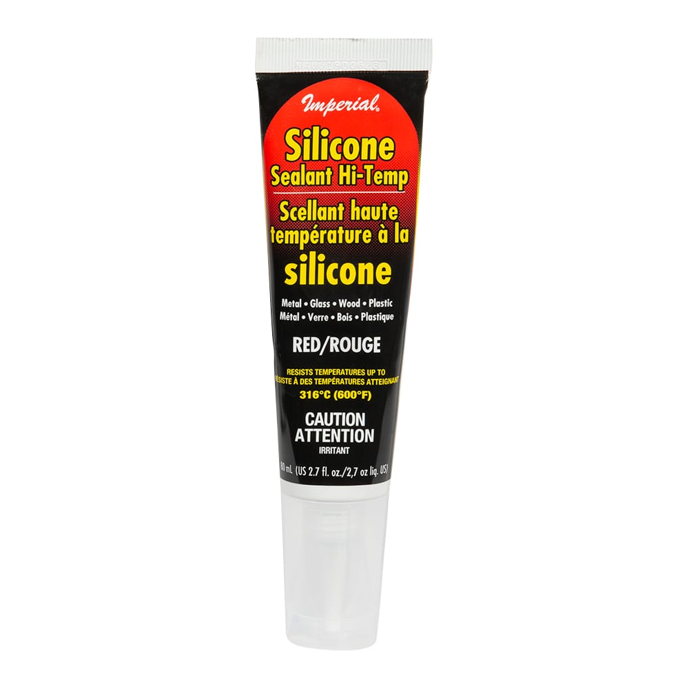 Scellant silicone haute température rouge