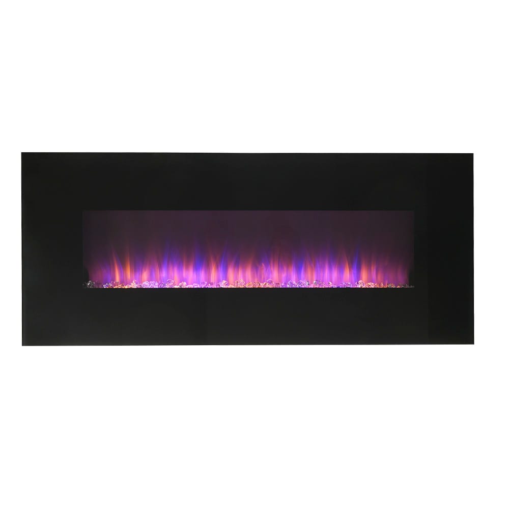 Foyer électrique mural plat 50 3/8&nbsp;po